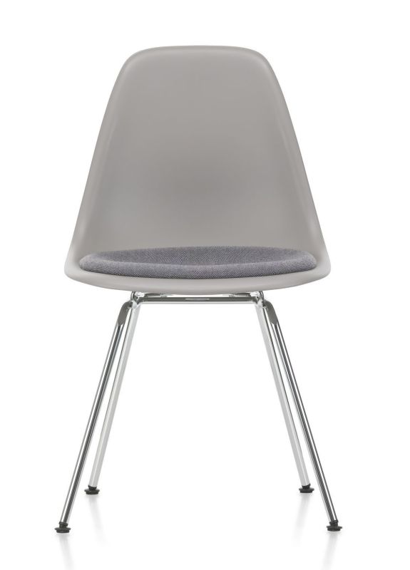 Eames Plastic Side Chair DSX Chair with seat cushion Vitra